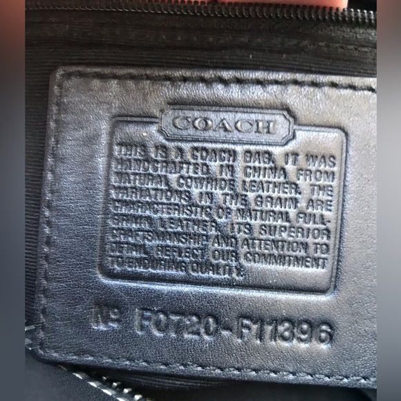 STUNNING Authentic Coach Metallic Purple & Blue Leather Handbag Tote - Picture 8 of 13